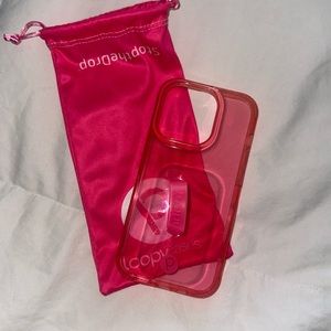 Neon Pink iPhone 14 PRO Loopy Phone Case